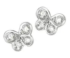 Elena Carrera white gold and diamond Mini Butterfly Earrings