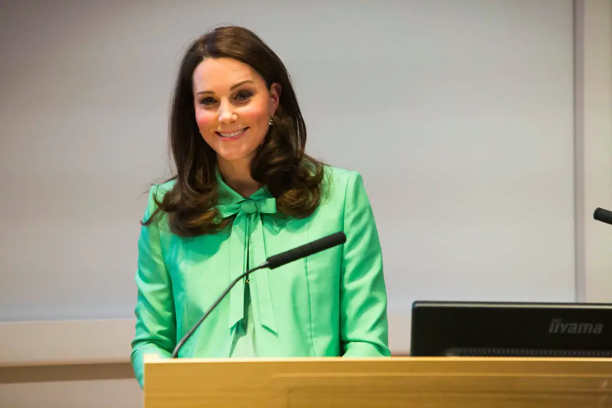 Duchess of Cambridge looked radiant in Mint Green for a Symposium
