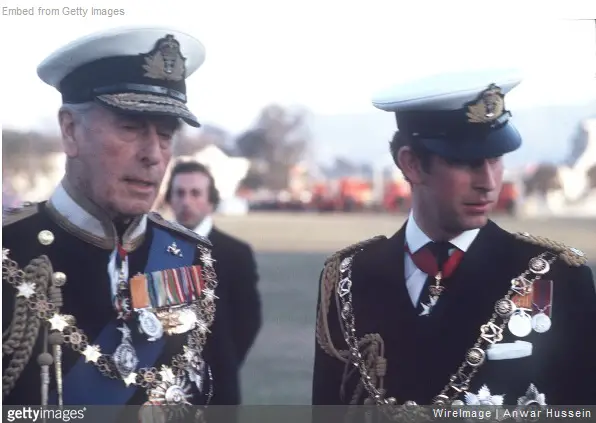 Prince Charles and Lord Mountbatten