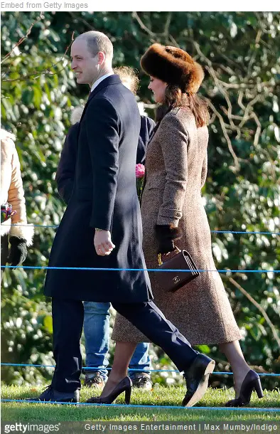 Duchess of Cambridge attended first church service of the year at Sandringham
