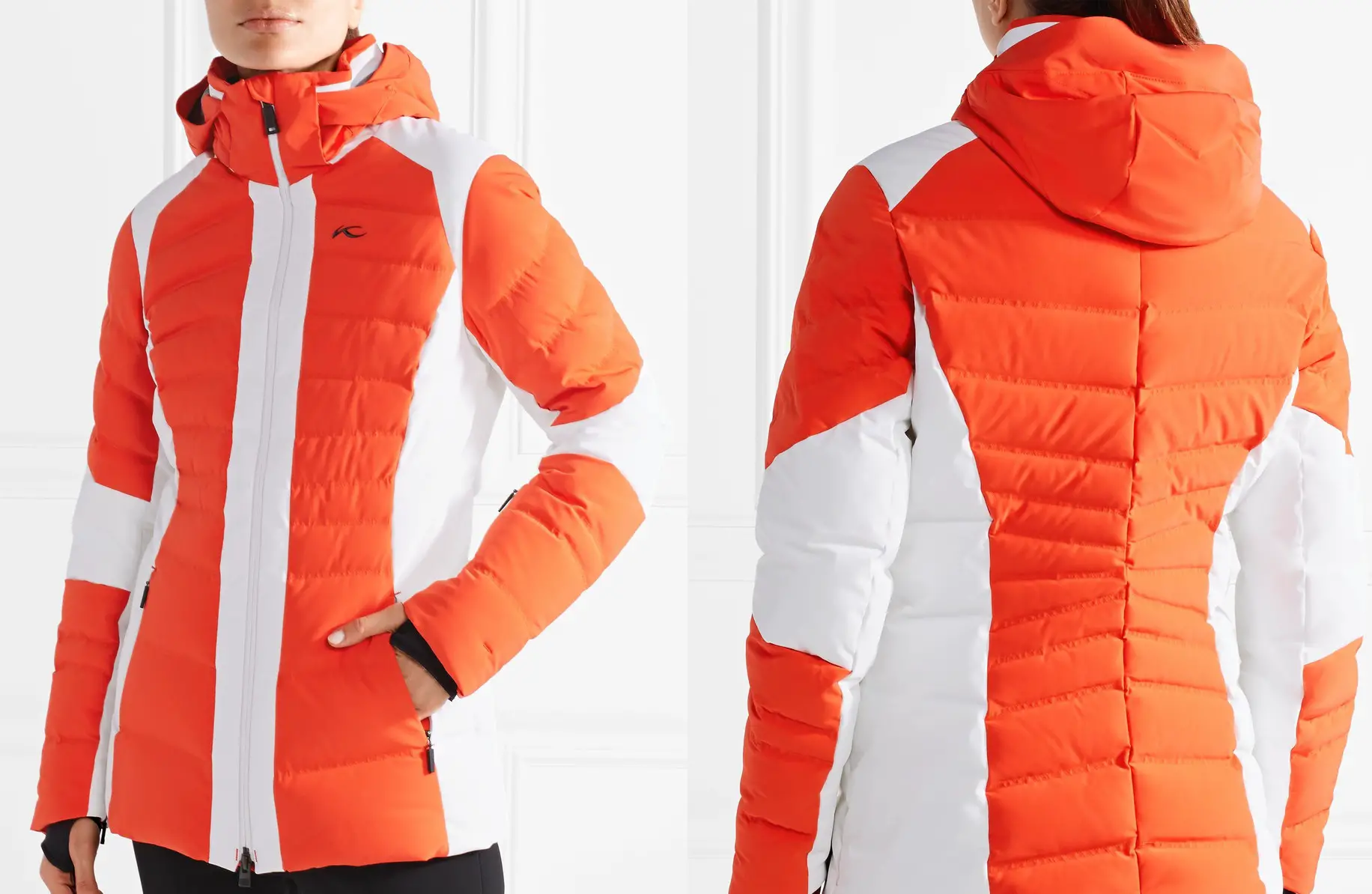 KJUS Duana two-tone quilted shell down jacket