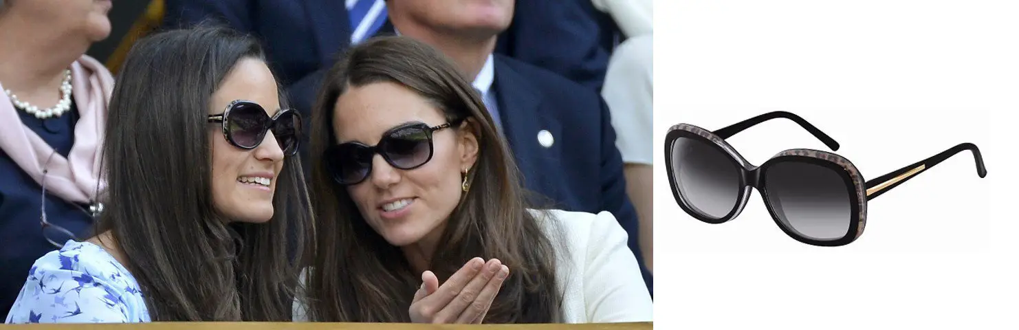 Kate and Pippa Givenchy SGV767 sunglasses