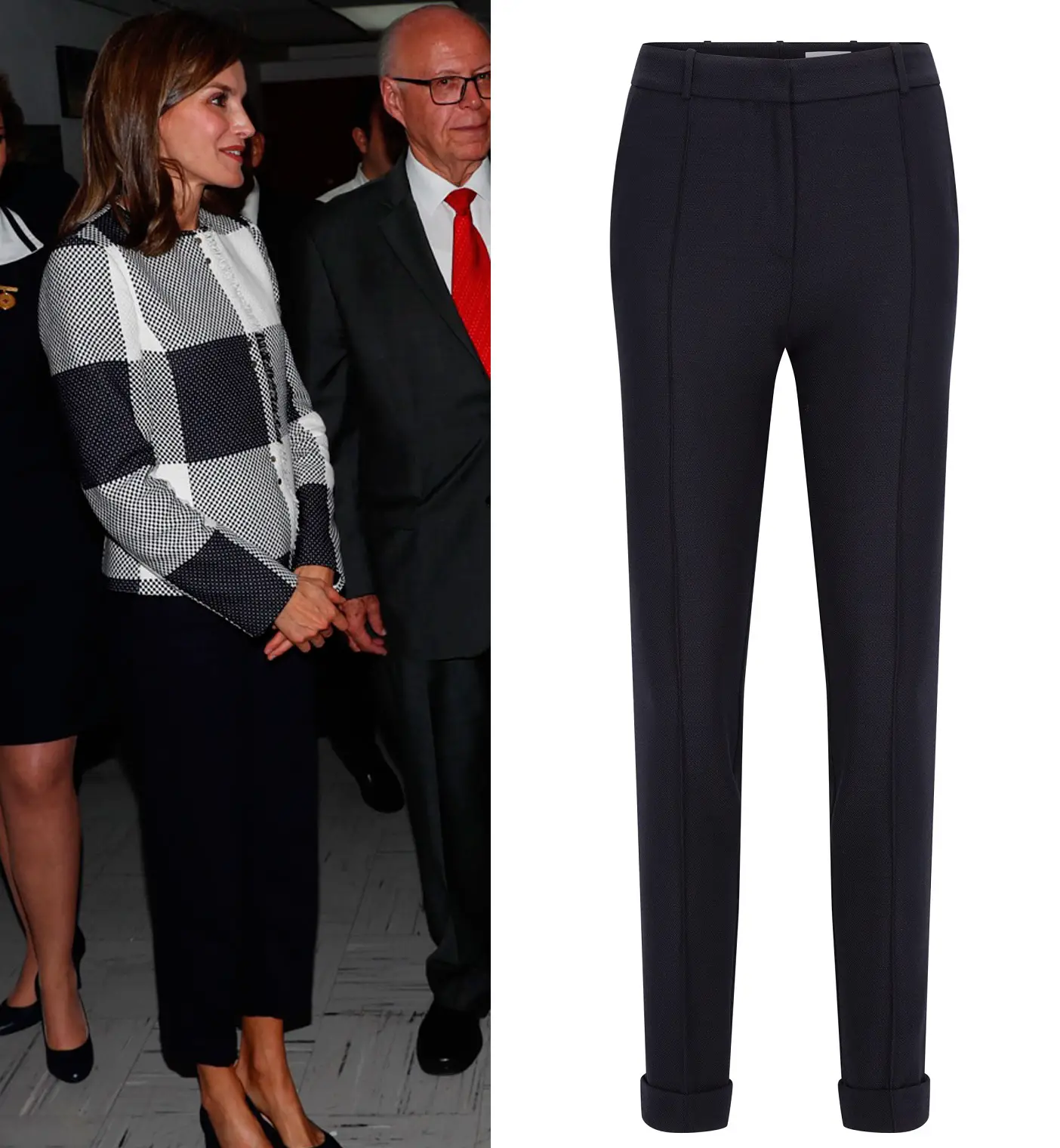 Queen Letizia Hugo Boss Acrylic trouser