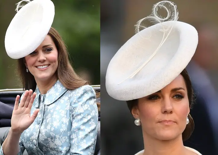 Duchess of Cambridge Lock and Co Hatters white Marisabel hat