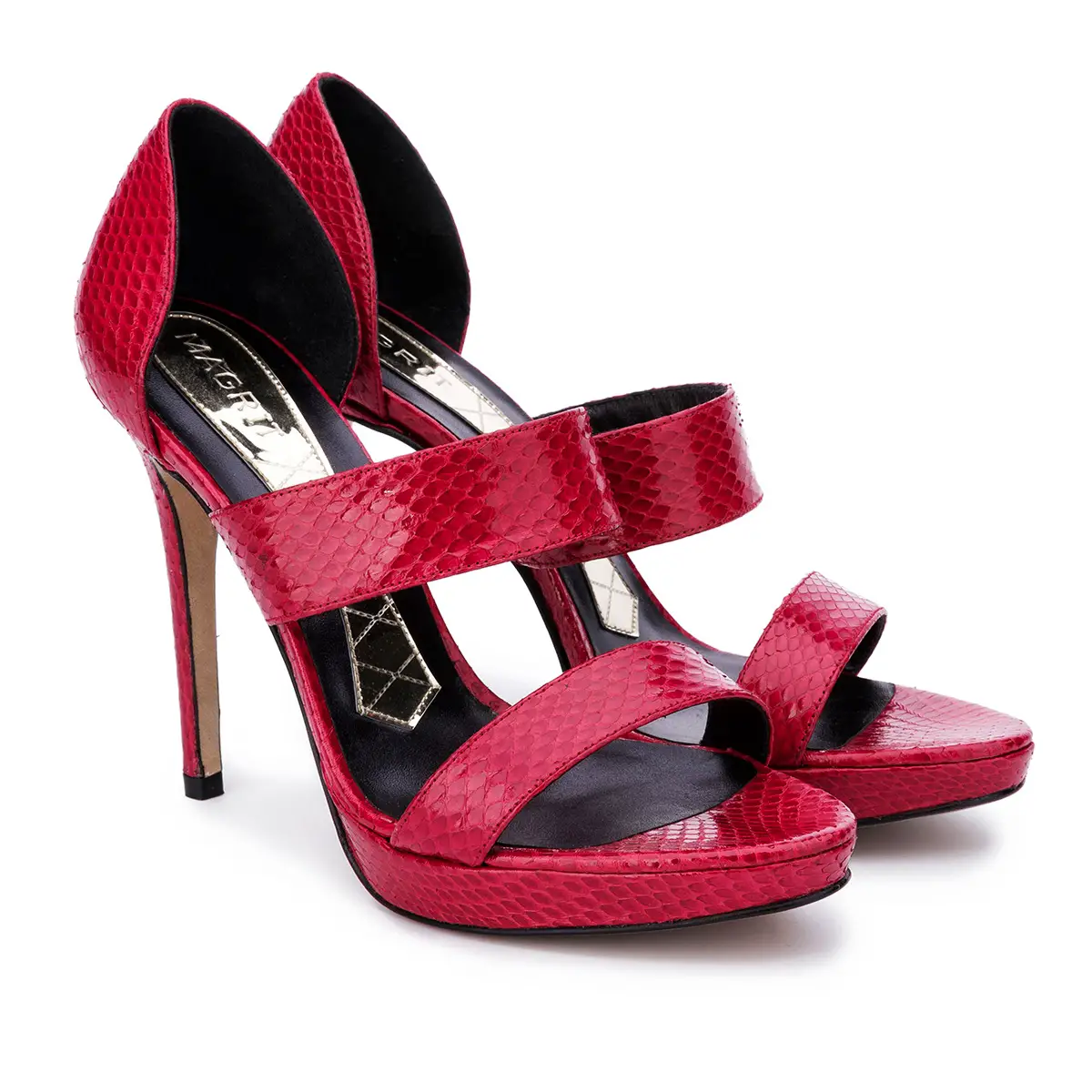 Queen Letizia Magrit Silvia red slide sandals