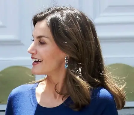Queen Letizia Bvlgari Acquamarine earrings