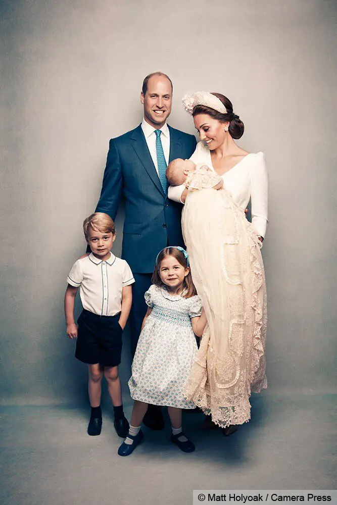 Duke and Duhcess of Cambridge relasedPrince Louis Official Christening Protraits