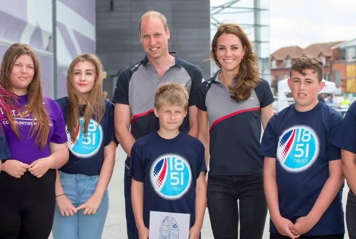 Duke and Duchess at Portsmouth America Cup