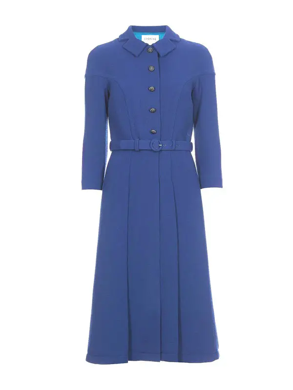 Eponine AW 16 sapphire blue coat dress
