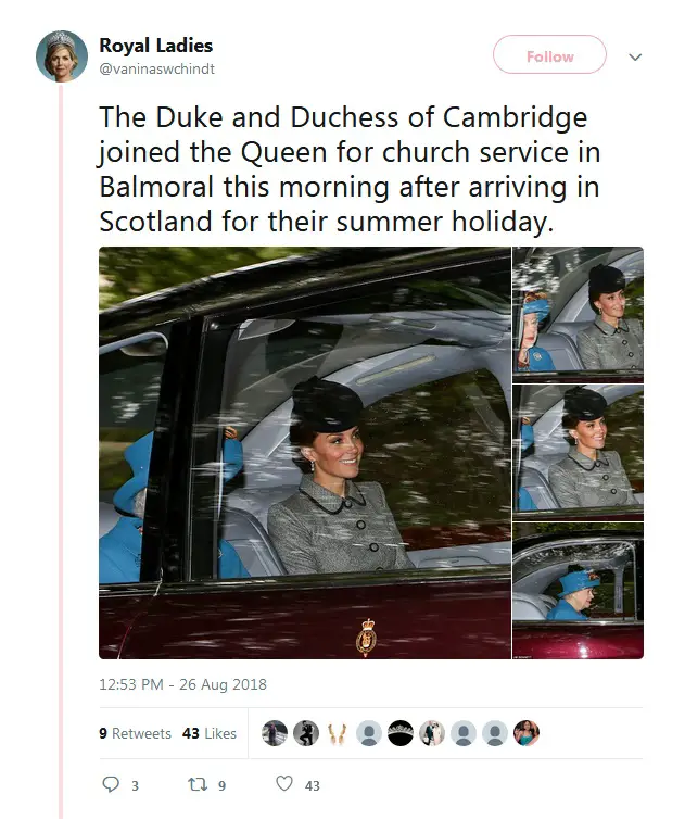 Duchess of Cambridge in Balmroal