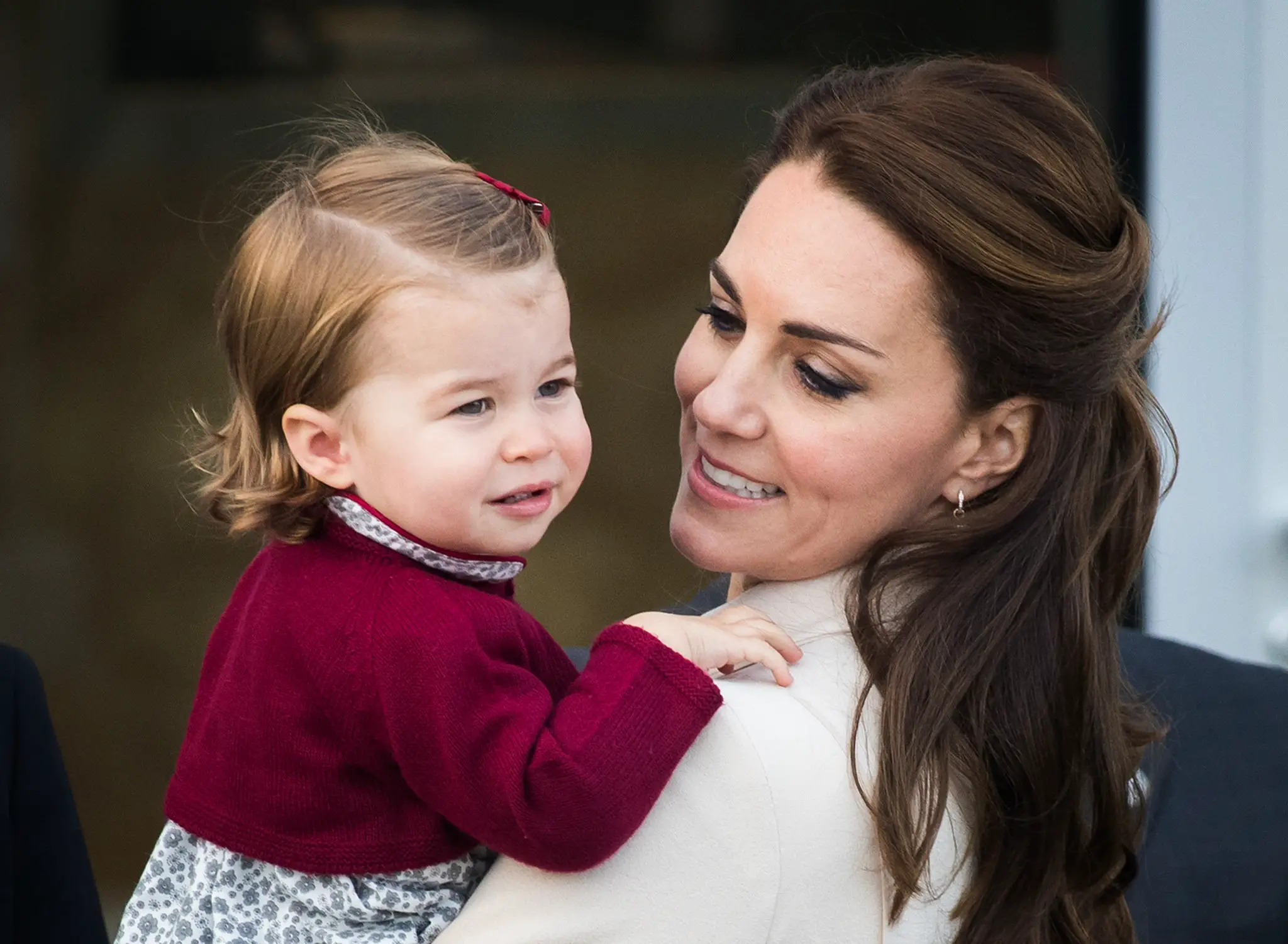 Duchess of Cambridge with Pricness Charlotte