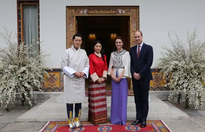 Duke and Duchess recived welcome in Bhutan