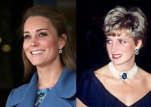 Sapphire and Diamond Diana Earrings