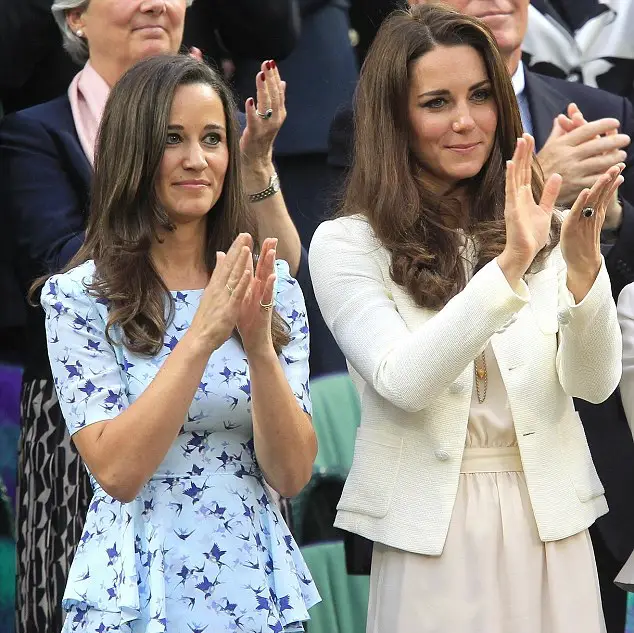Catherine and Pippa enjoying a match together