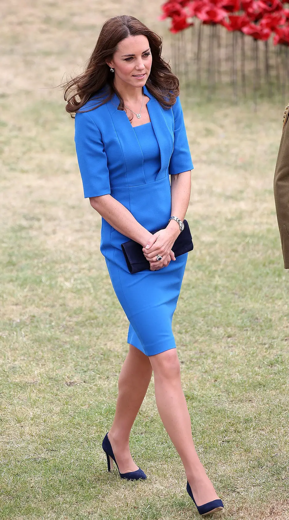 Duchess of Cambridge wearing Mappin & Webb Empress earrings at Tower of London