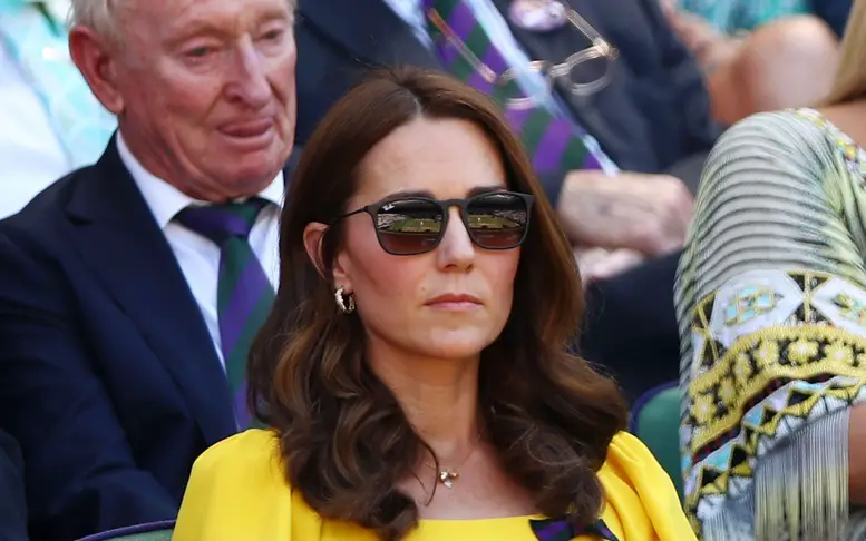 Duchess of Cambridge wearing Ray-Ban Youngester Rubber glasses