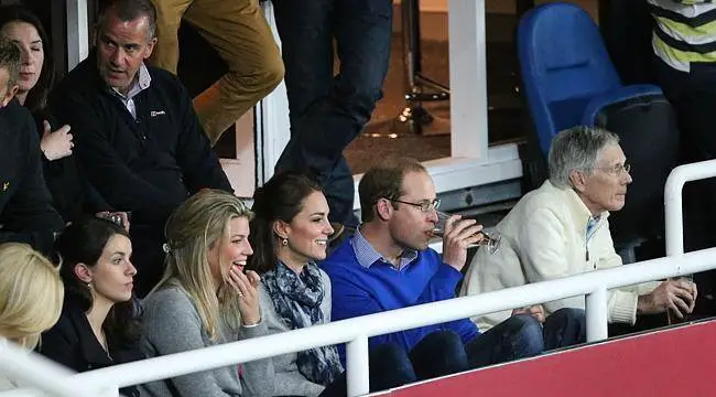 Duke and Duchess of Cambridge at a Rugby Match in 2014