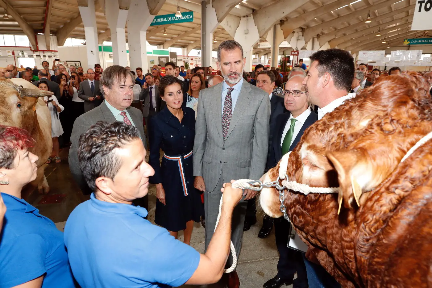 King Felipe and Queen Letizia at the inauguration of Salmanca Agricultural Fair 2018