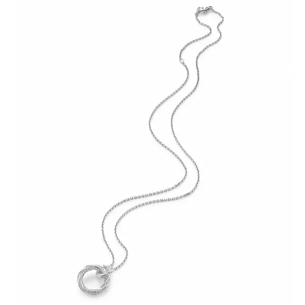 Mappin & Webb Fortune White Gold Drop Necklace