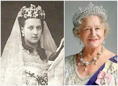 wore Queen Alexandra’s Wedding pearl and diamond necklace