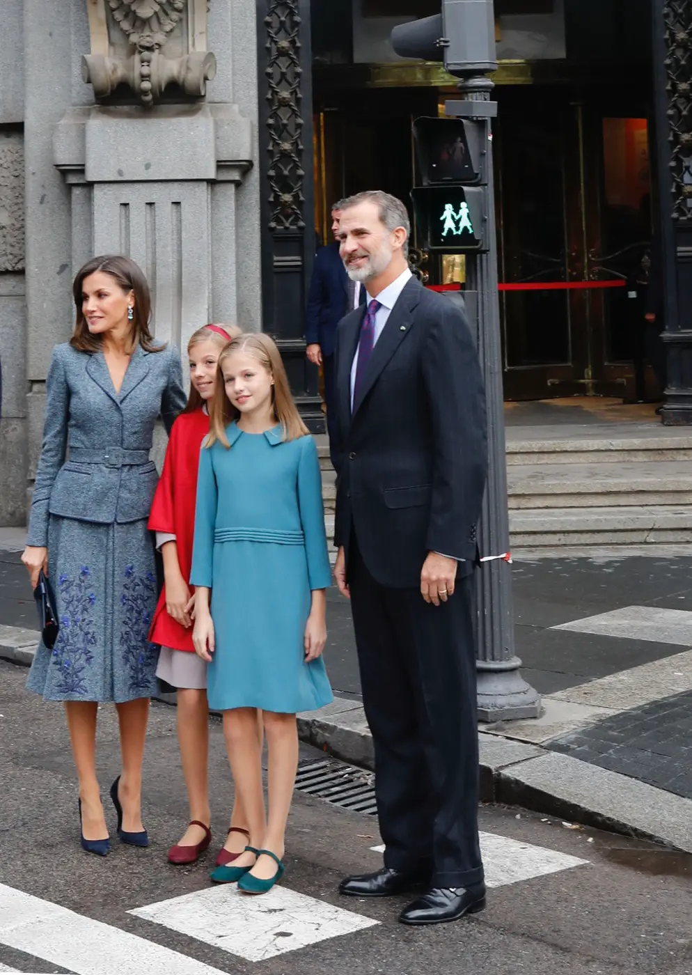 Proud Letizia and Felipe attended Leonore's first speech