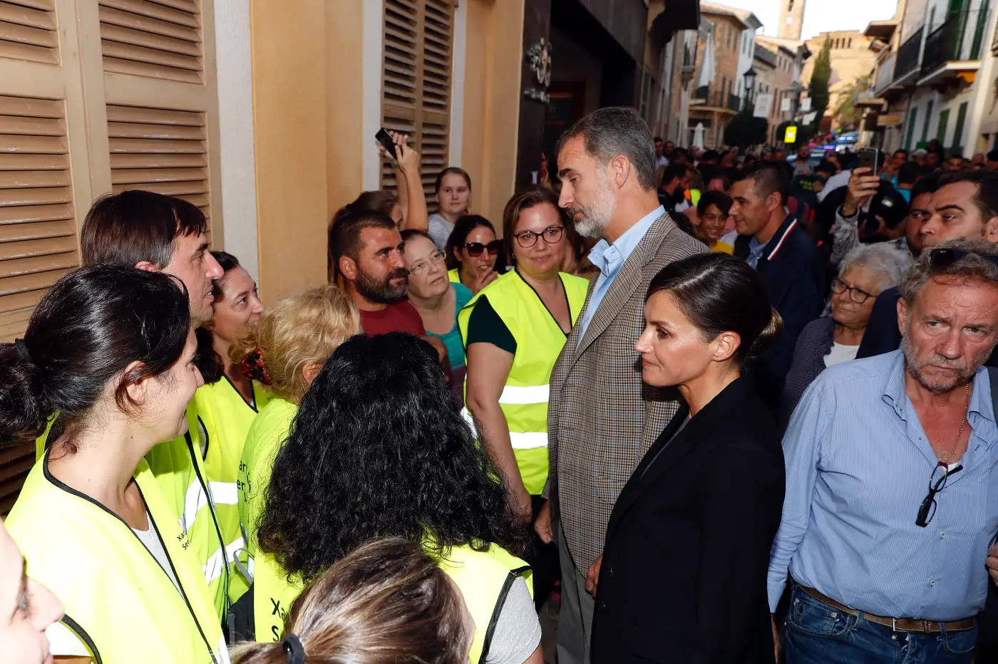 King Felipe and Queen Letizia visited the Flood affected Sant Llorenç