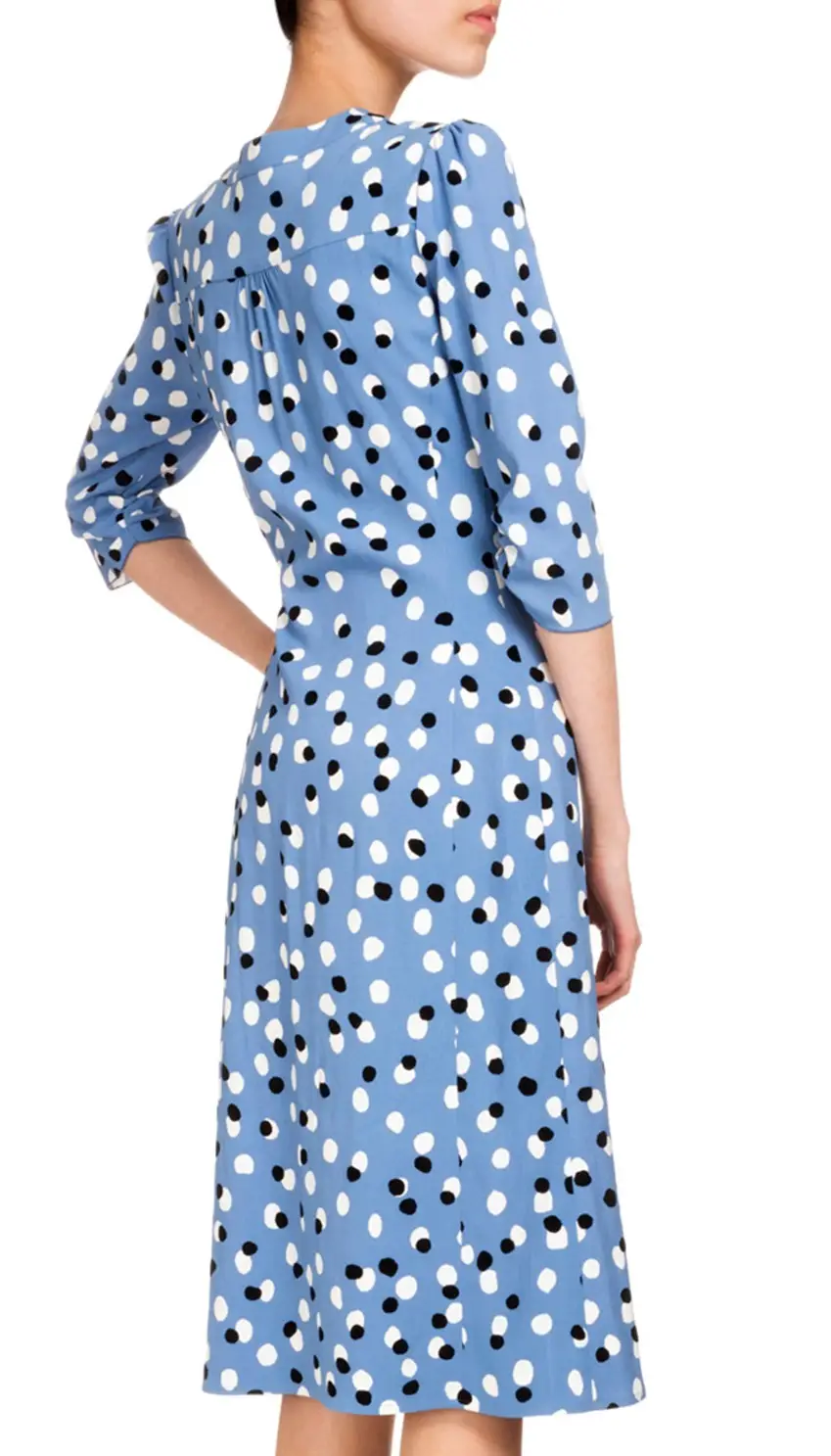 Altuzarra Aimee Polka-Dot Button-Front Dress