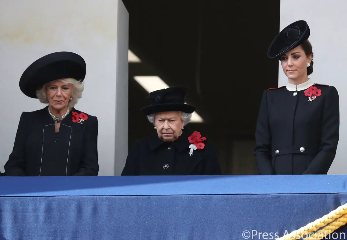 Duchess of Cambridge at Remembrance Day service