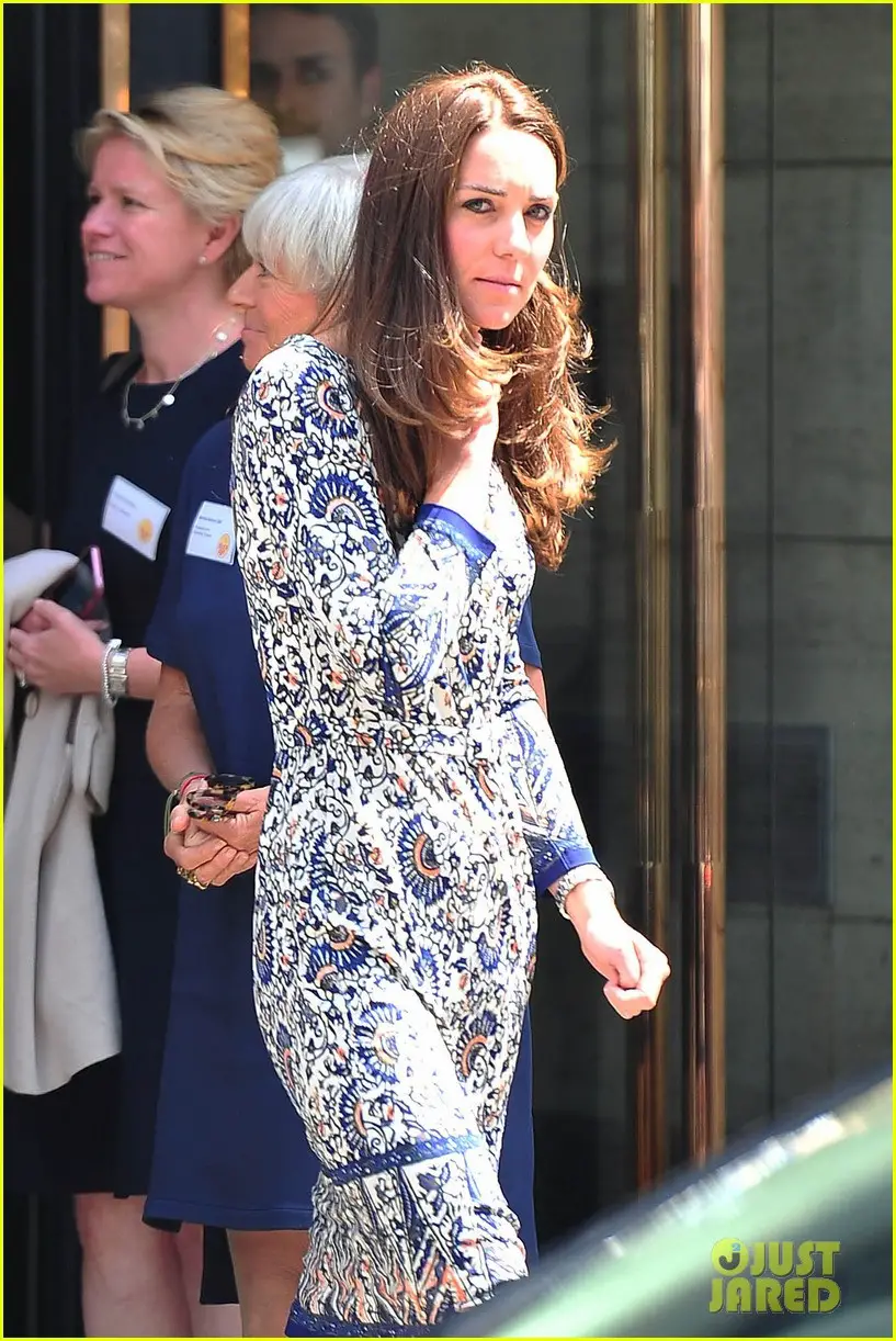 Kate wearing Tory Burch Chrissy Dress at Place2Be Conference