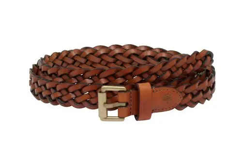 Mulberry Oak leather braided belt