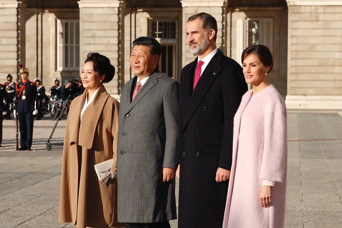 Queen Letizia and King Felipe hosted Chiense President and First lady at palace