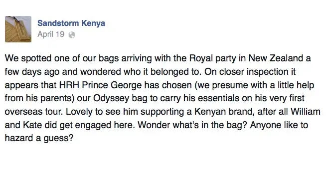 Sandstorm Kenya Odyssey Bag