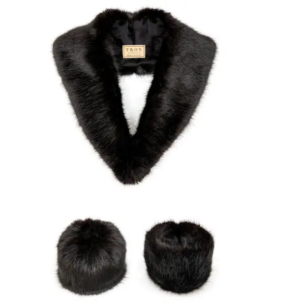 Troy London Faux Fur Collars and Cuffs