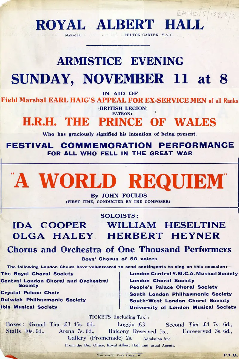 History of The Royal Festival of Remembrance