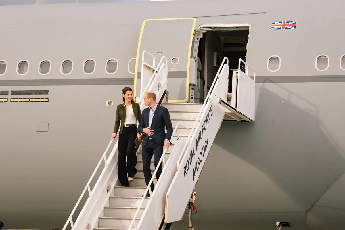 The Duke and Duchess of Cambridge arrive in Cyprus
