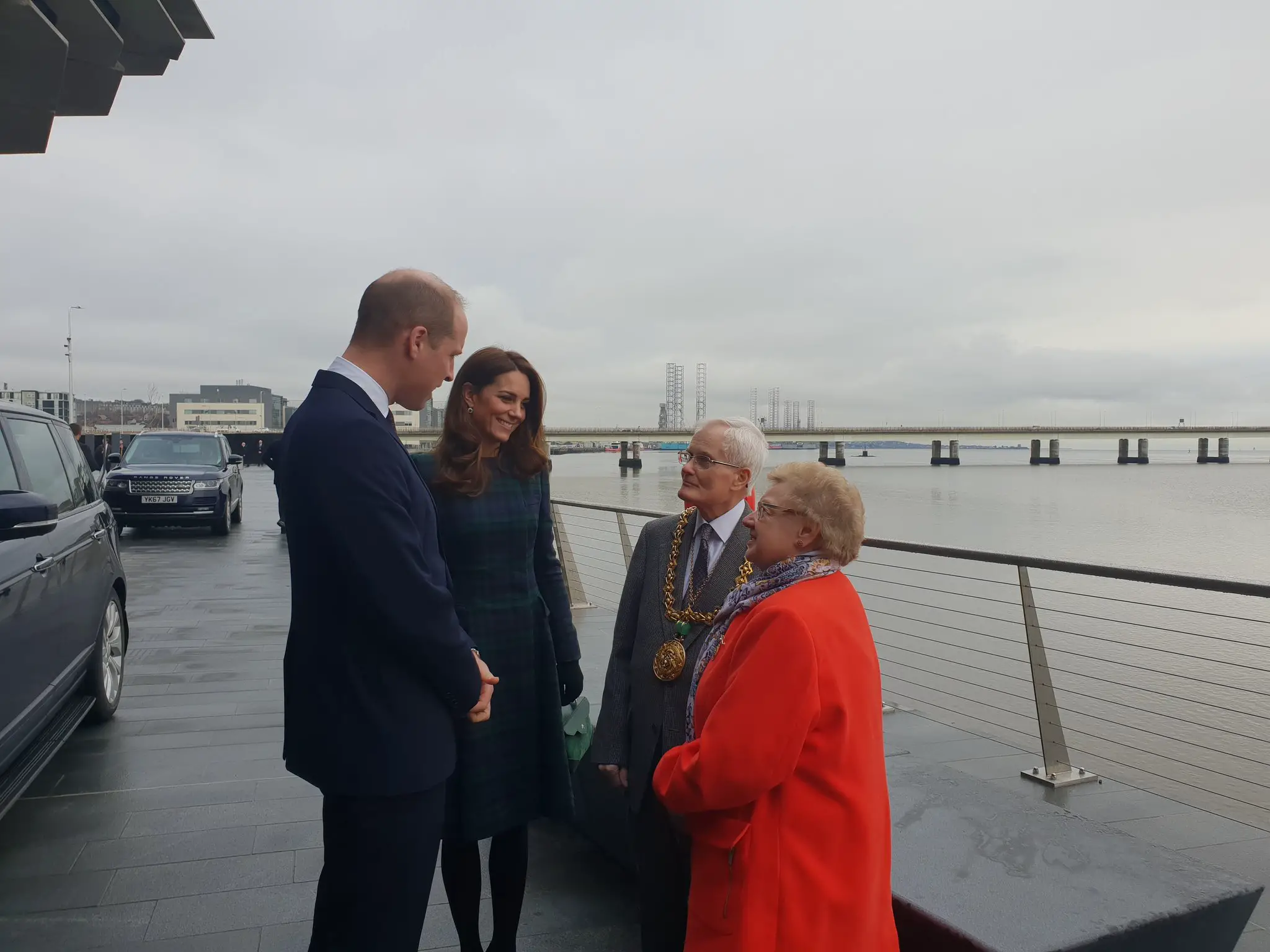 The Duchess of Cambridge visited Dundee in a familiar Black Watch Tartan
