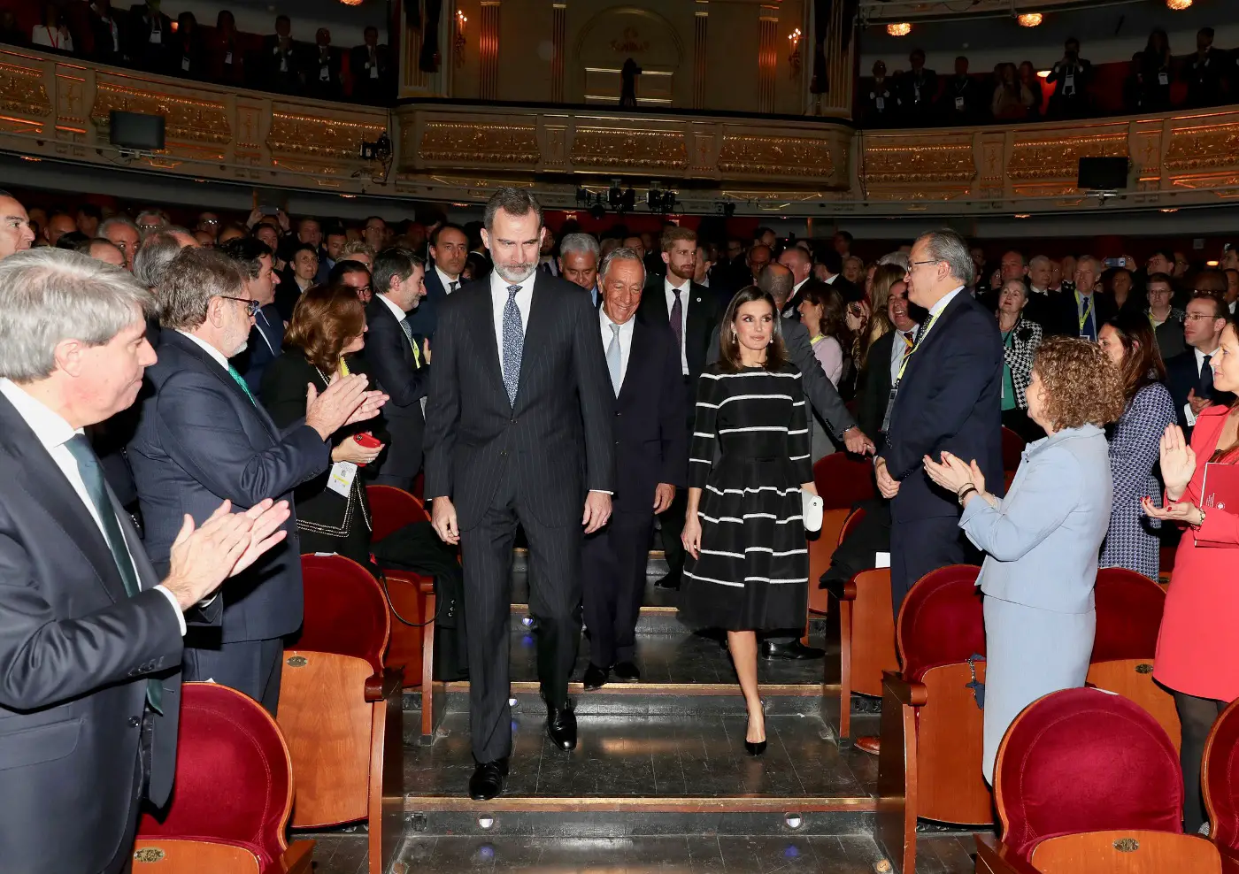 King Felipe and Letizia at Award Ceremony