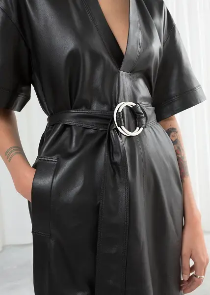 &Other Stories Belted Midi Dress