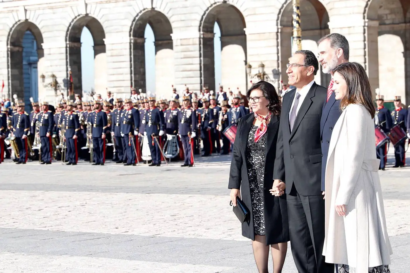 Queen Letizia welcomed Peru President in Madrid