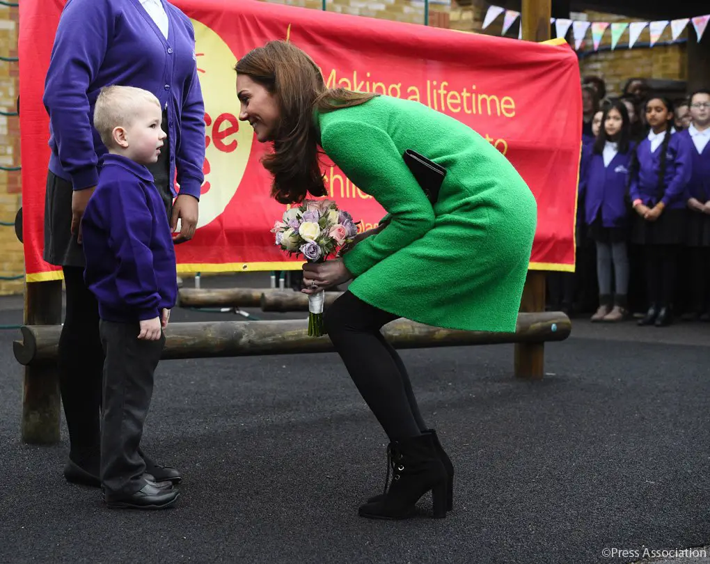 The Duchess spoke about its benefits with PE Teacher Mr Higgins
