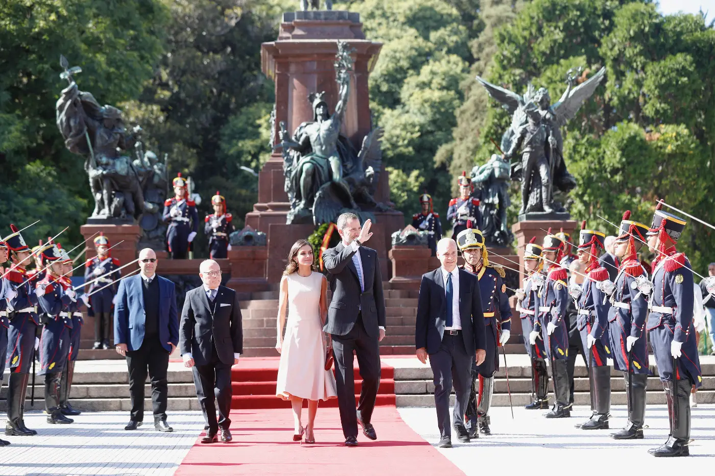 King Felipe and Queen Letizia on the first day of Argentina State Visit