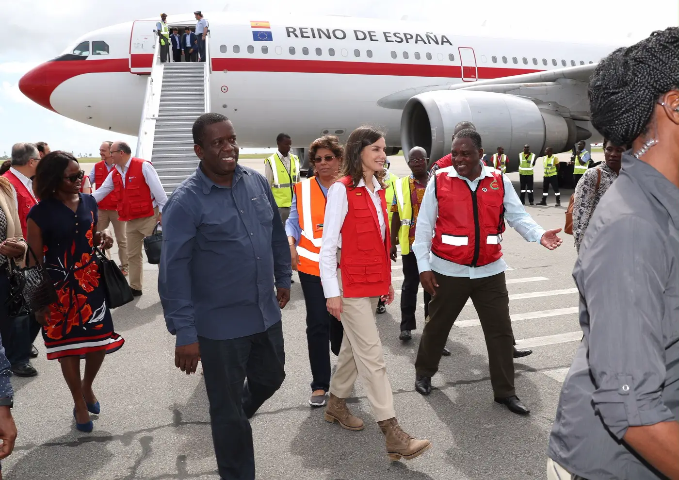 Queen Letizia on Day 2 of Mozambique visit
