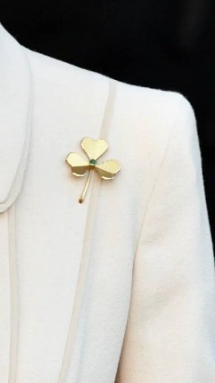 Duchess of Cambridge wore Irish Guards Shamrock Brooch
