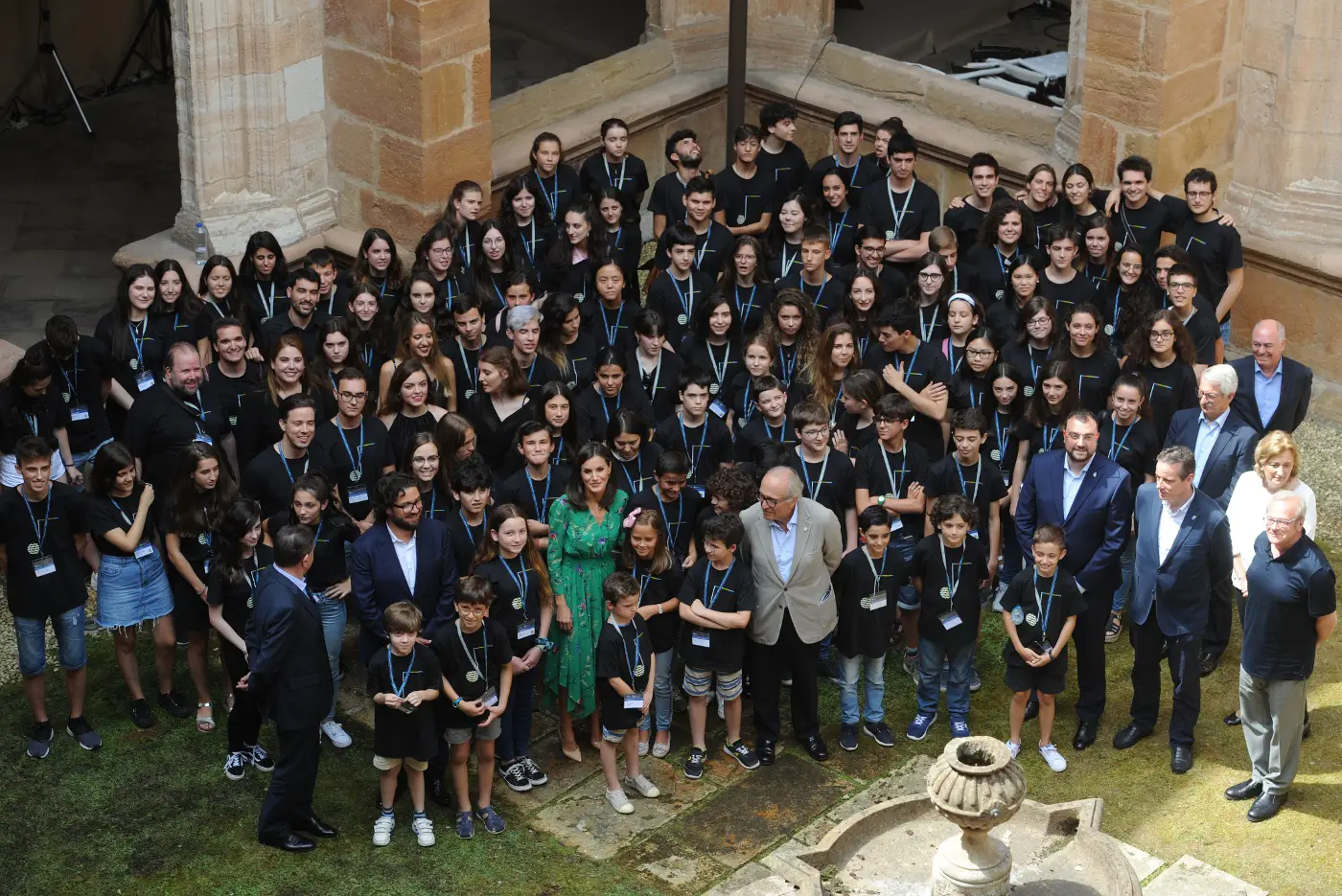 Queen Letizia opened summer music school course in Oviedo wearing Maje Rayema Dress