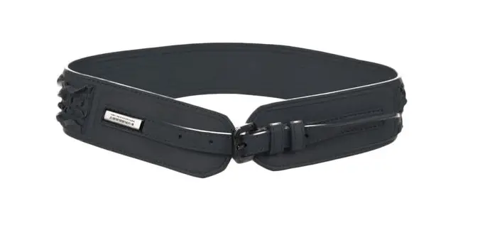 Queen Letizia Burberry Ruffle Leather Waist Belt