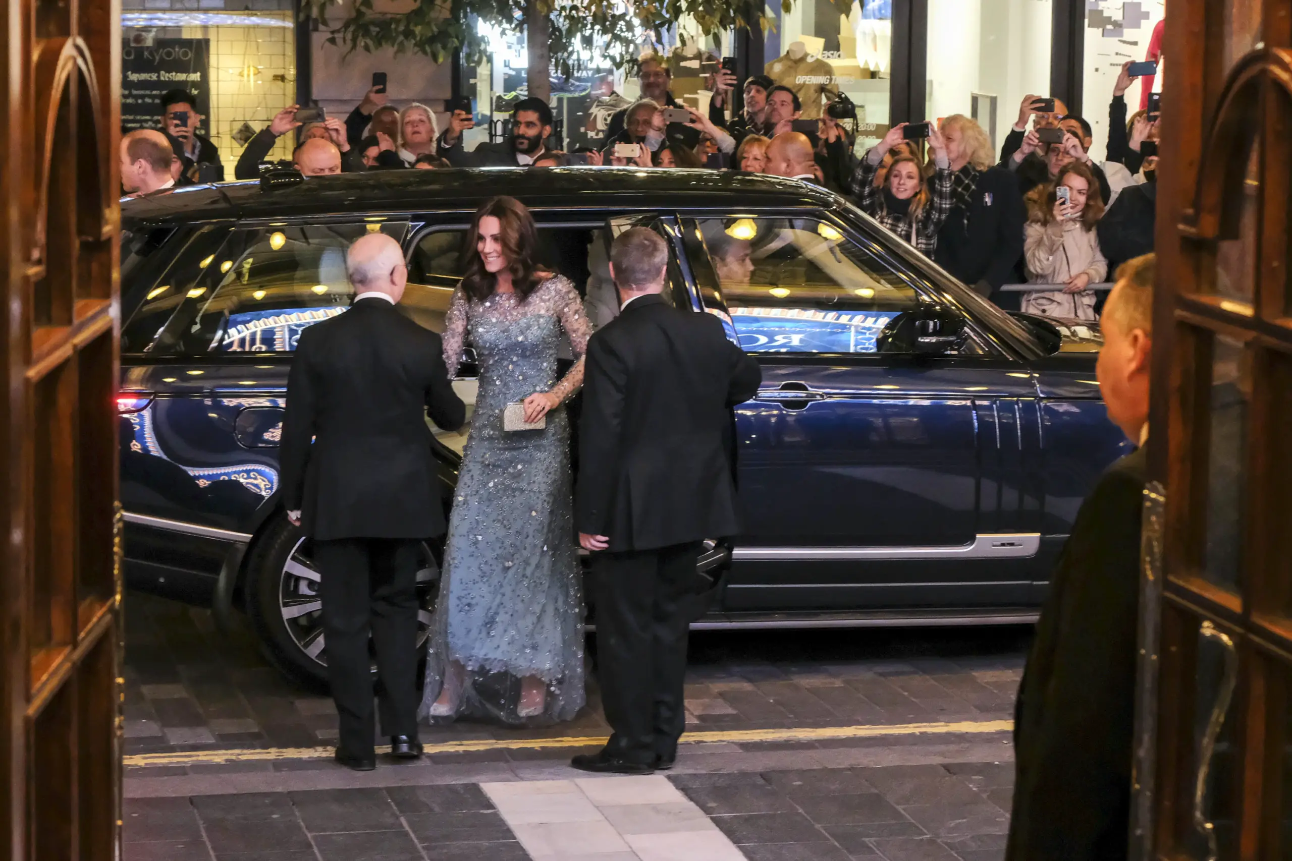 The Duchess of Cambridge dazzled in blue gown at the Royal Variety Performance