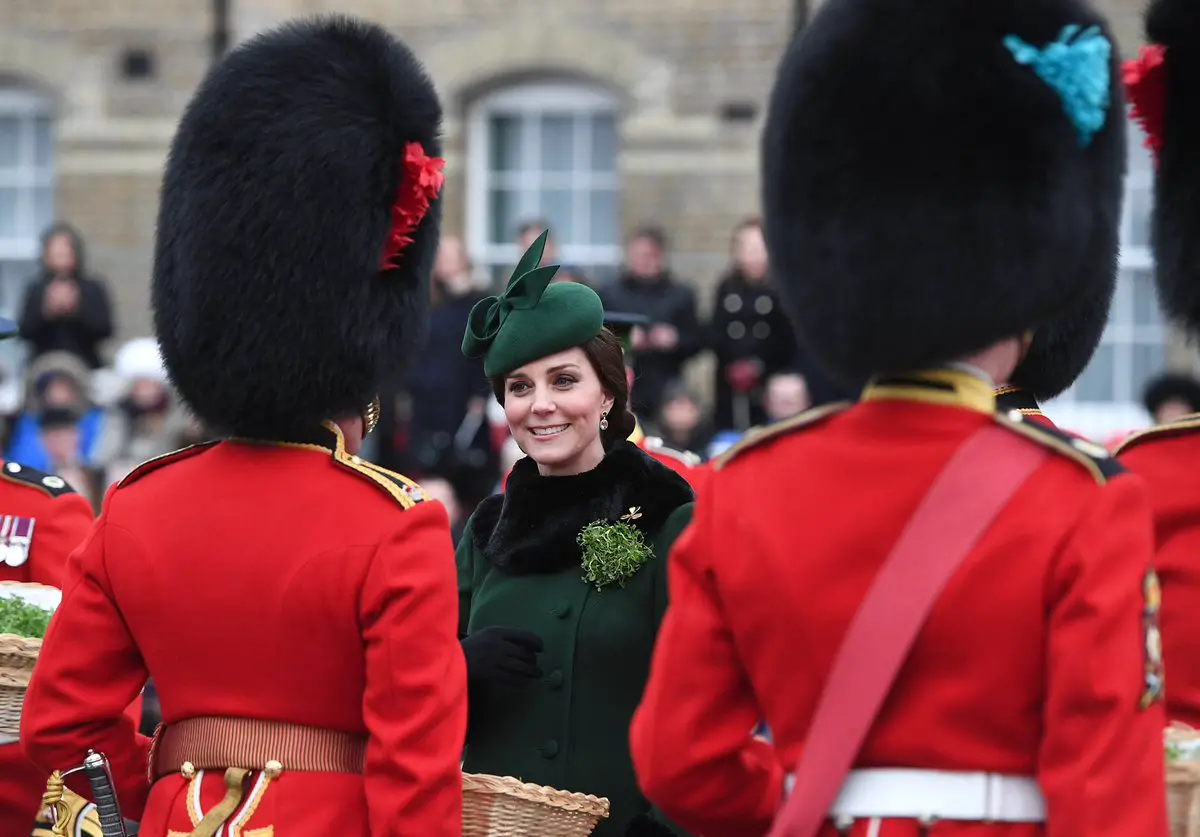 The Duchess of Cambridge in Elegant Green for St Patrick’s Day Parade