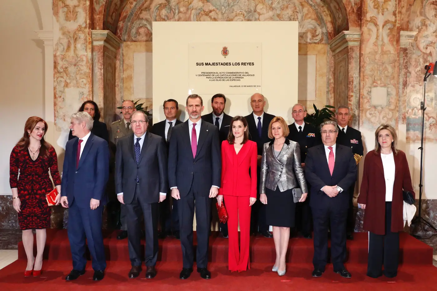 King Felipe VI and Queen Letizia of Spain presided over an institutional ceremony marking the capitulations of Valladolid