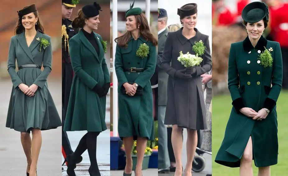 Duchess of Cambridge in Elegant Green for St Patrick’s Day Parade ...