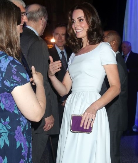 Duchess of Cambridge goes Preen and Purple at National History Mueseum to Launch Hope